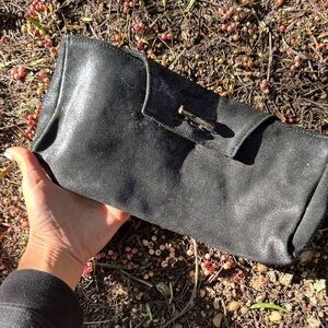 Black Clutch with Buckle